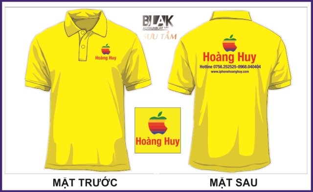 Mẫu áo thun đồng phục Iphone Hoàng Huy